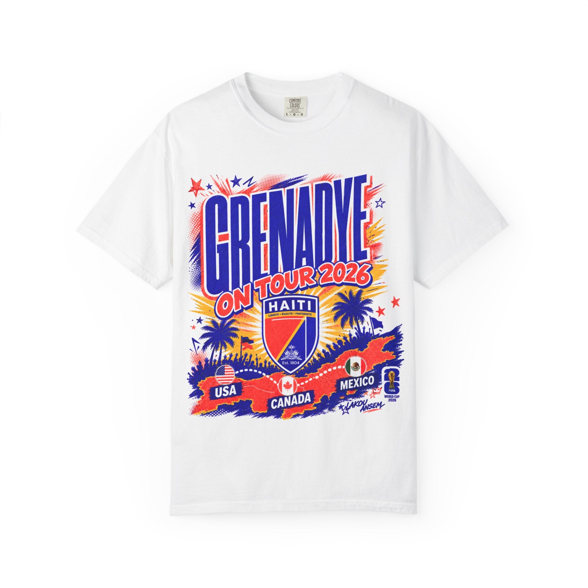 Grenadye On Tour 2026 – OKAP Represent Haitian Pride T-Shirt 🇭🇹
