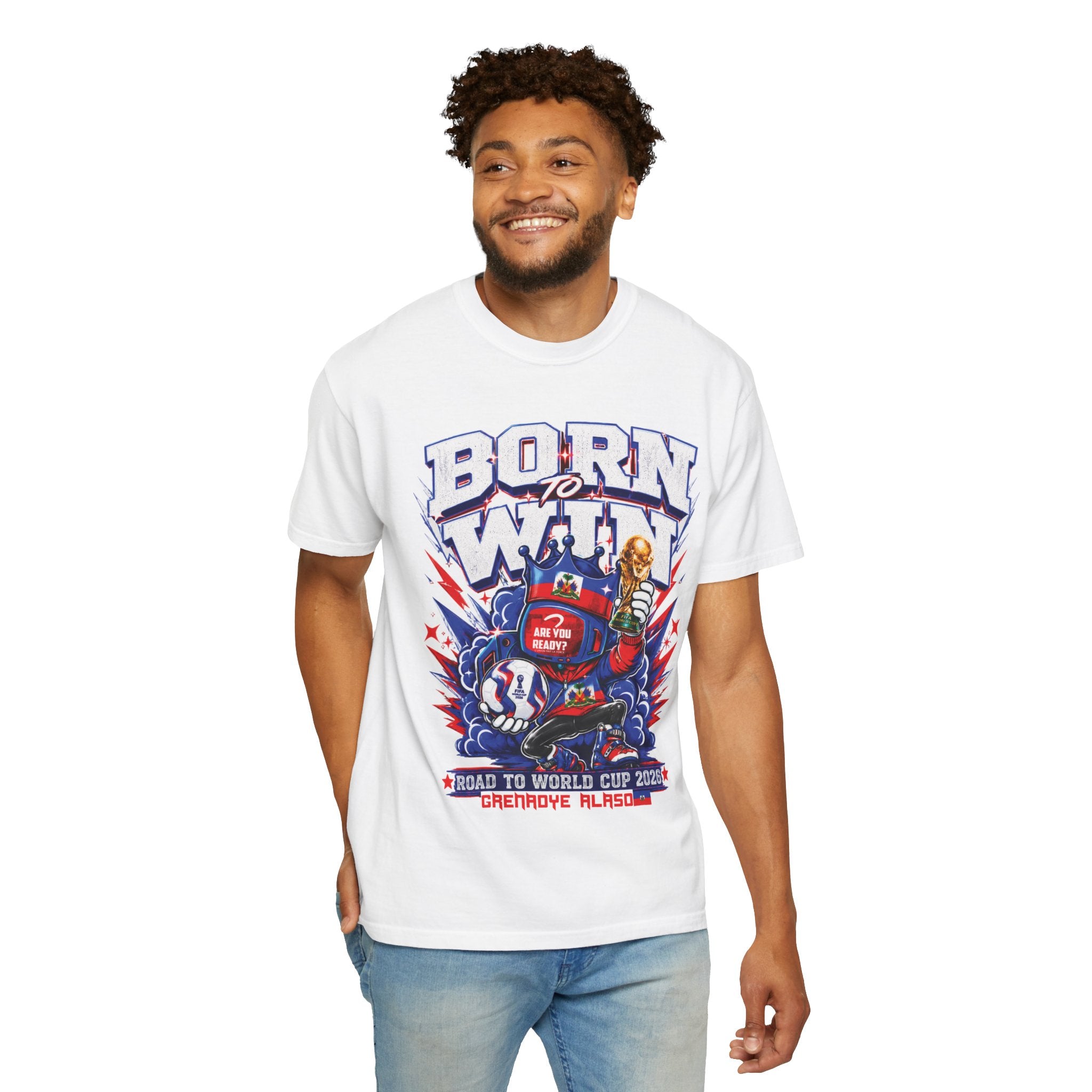 Born To Win Grenadye Alaso Haiti World Cup 2026 T-Shirt