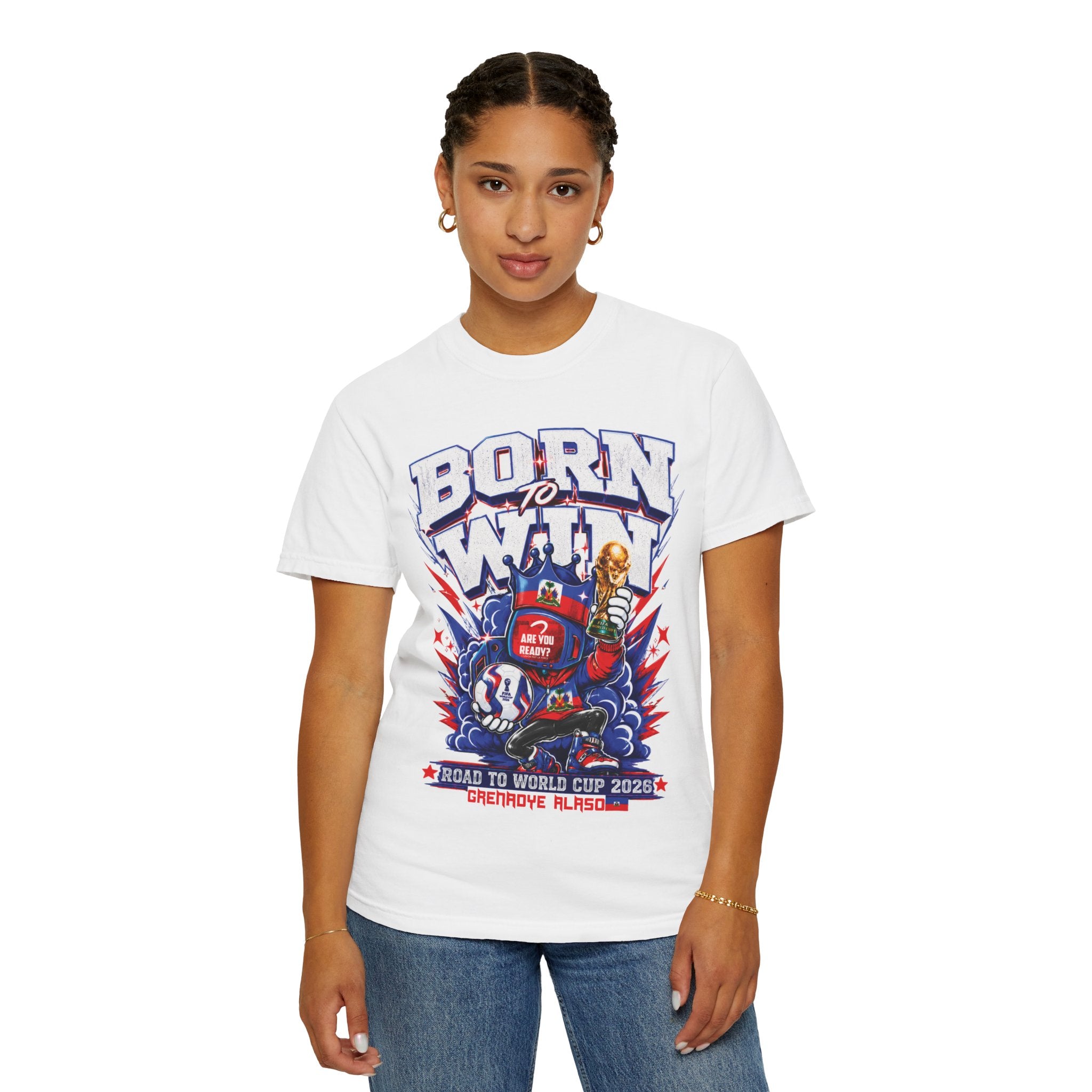 Born To Win Grenadye Alaso Haiti World Cup 2026 T-Shirt