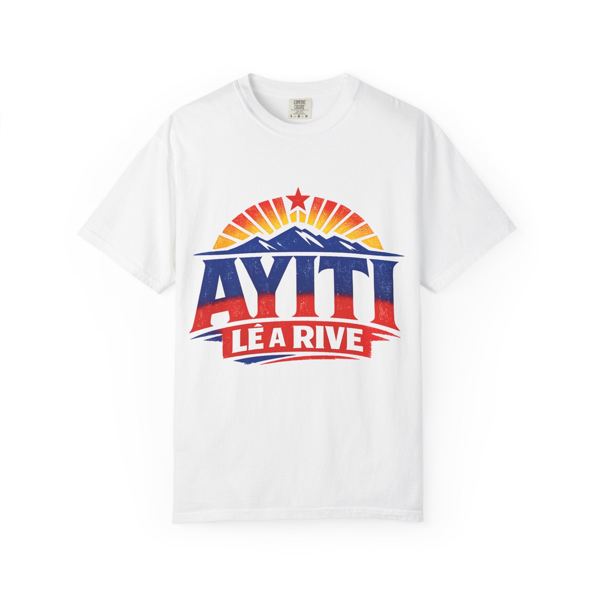 Ayiti Lé A Rive Retro Mountain T-Shirt