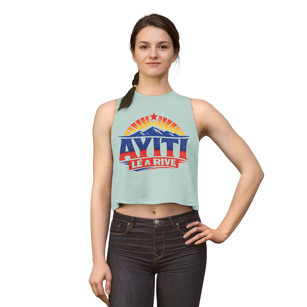 Ayiti Lè a Rive Haitian Sunrise - Women's Crop Top
