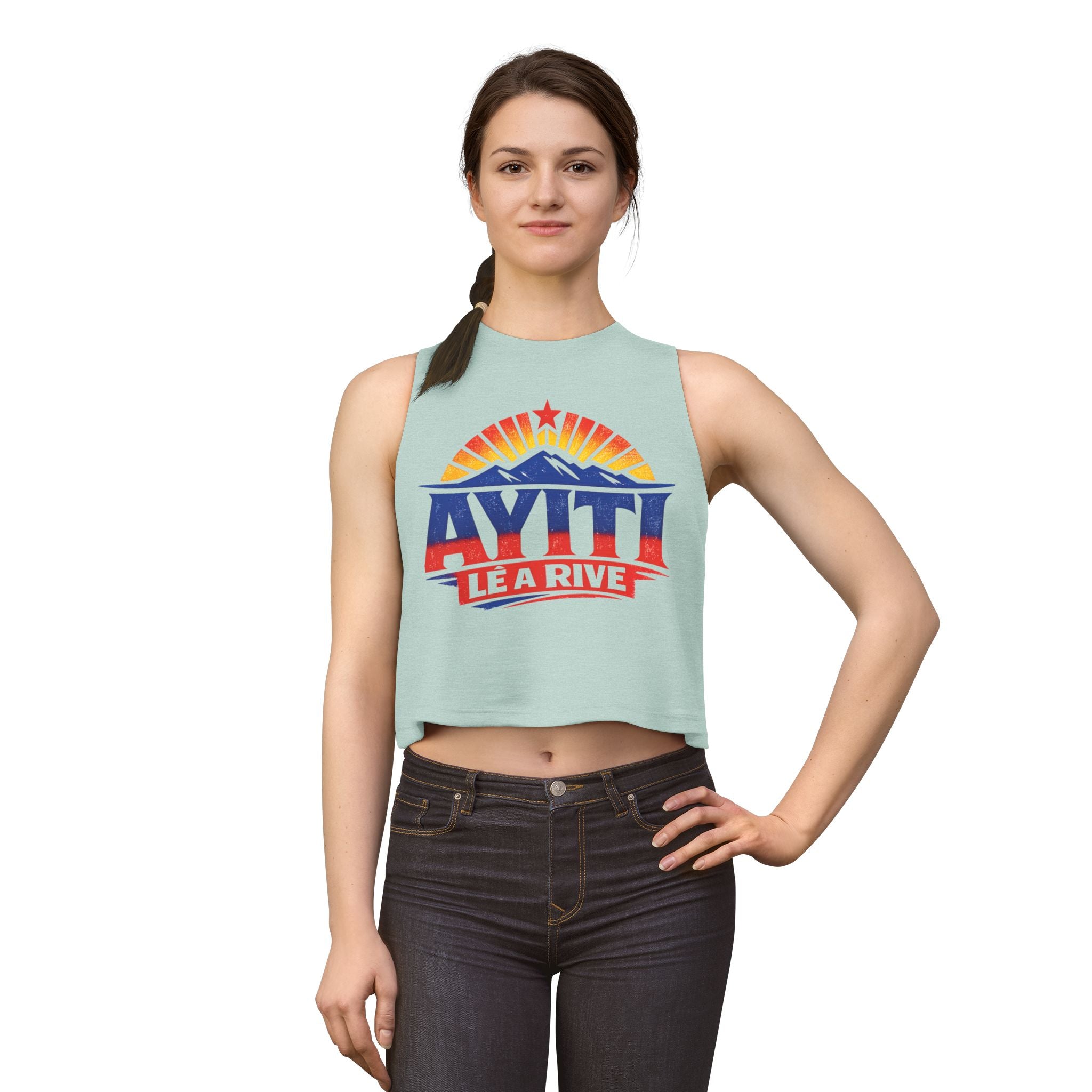 Ayiti Lè a Rive Haitian Sunrise - Women's Crop Top