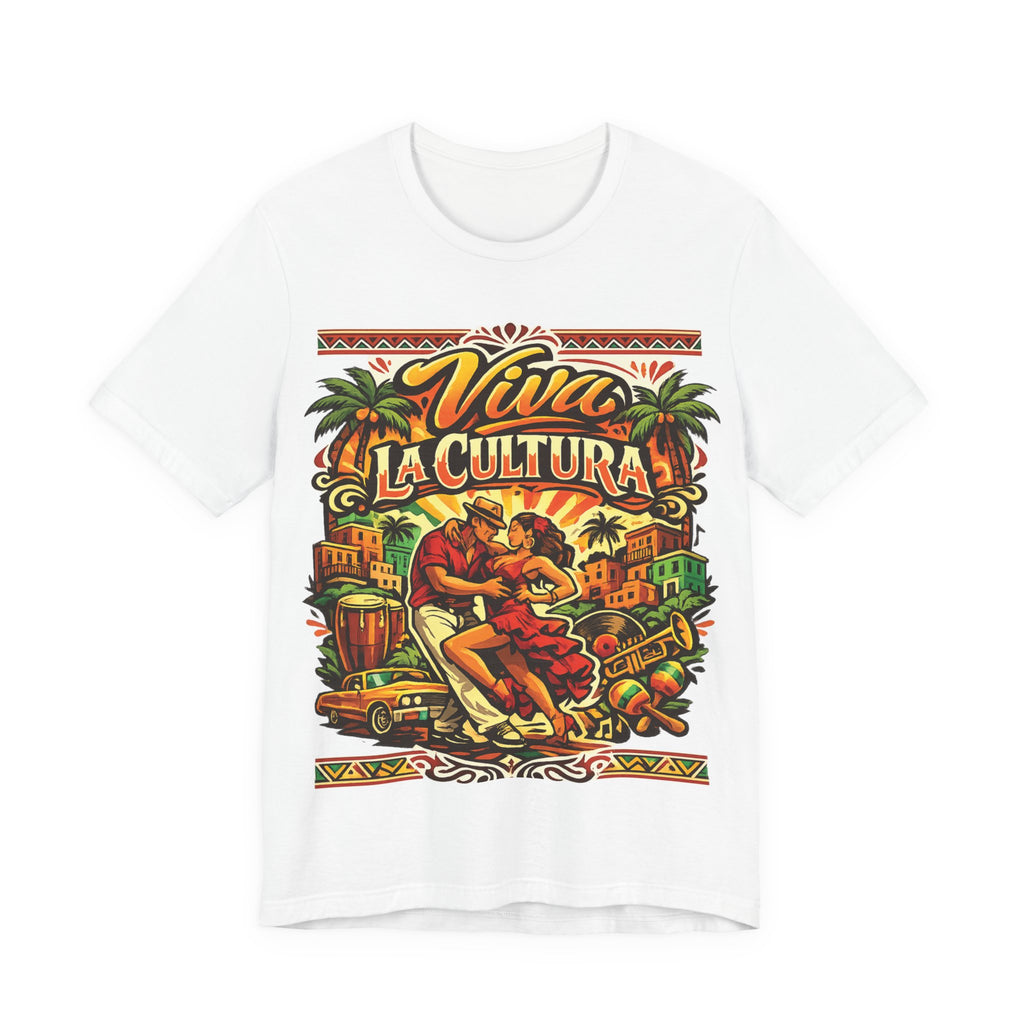 Viva La Cultura Dance Tee  – Latin Heritage Summer T-Shirt for Men & Women