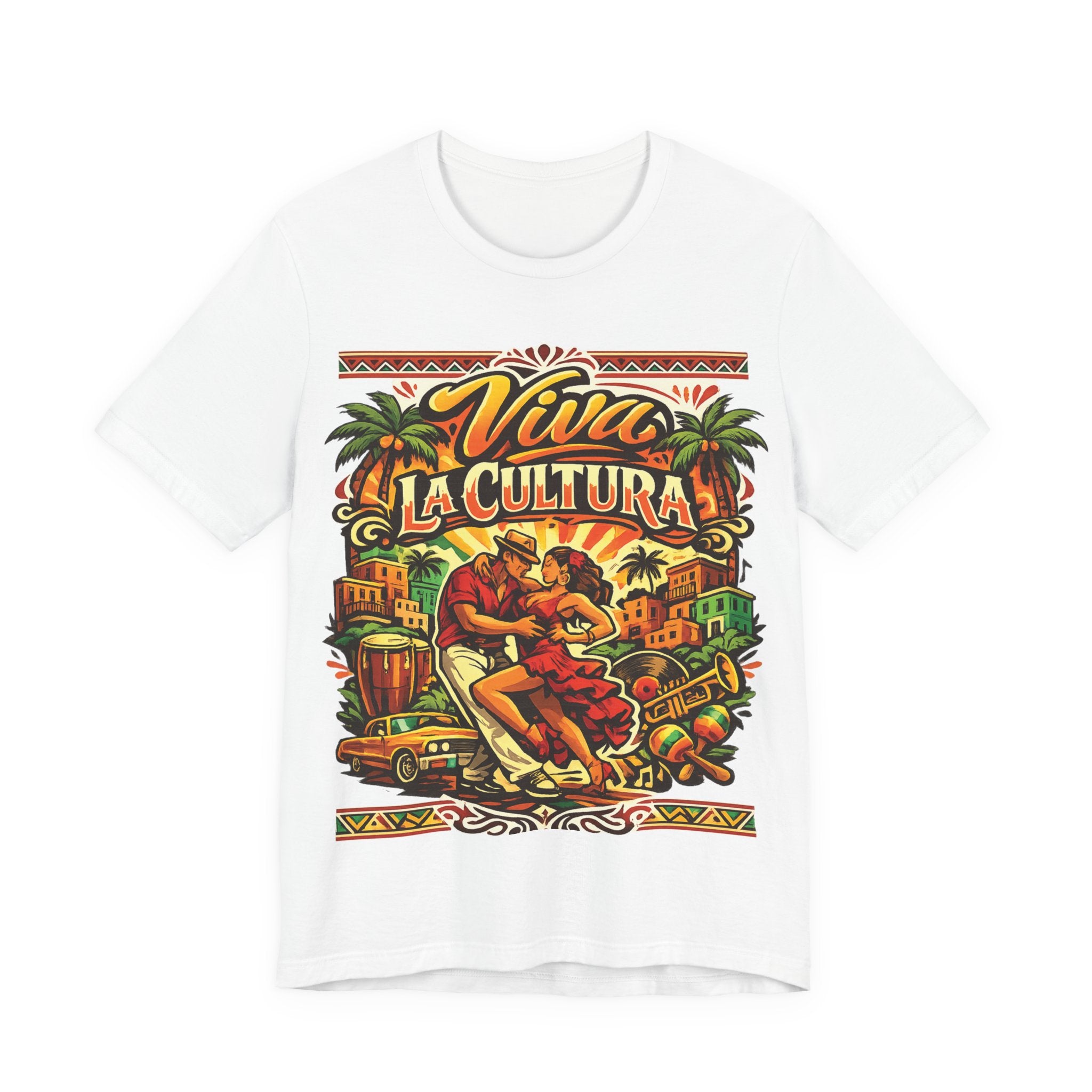 Viva La Cultura Dance Tee  – Latin Heritage Summer T-Shirt for Men & Women