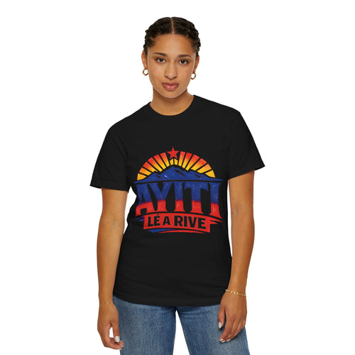 Ayiti Lé A Rive Retro Mountain T-Shirt