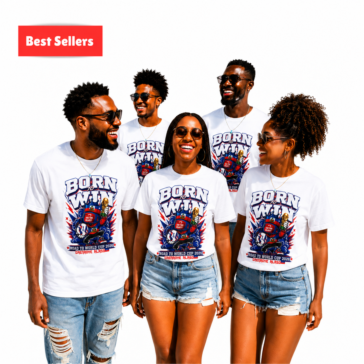 Born To Win Grenadye Alaso Haiti World Cup 2026 T-Shirt