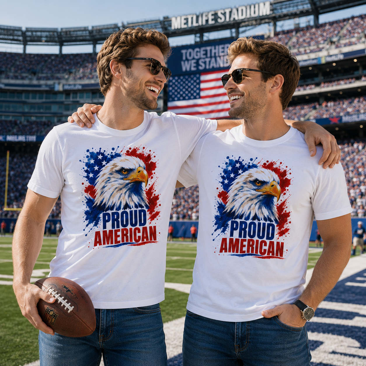 Proud American  Patriotic T-Shirt