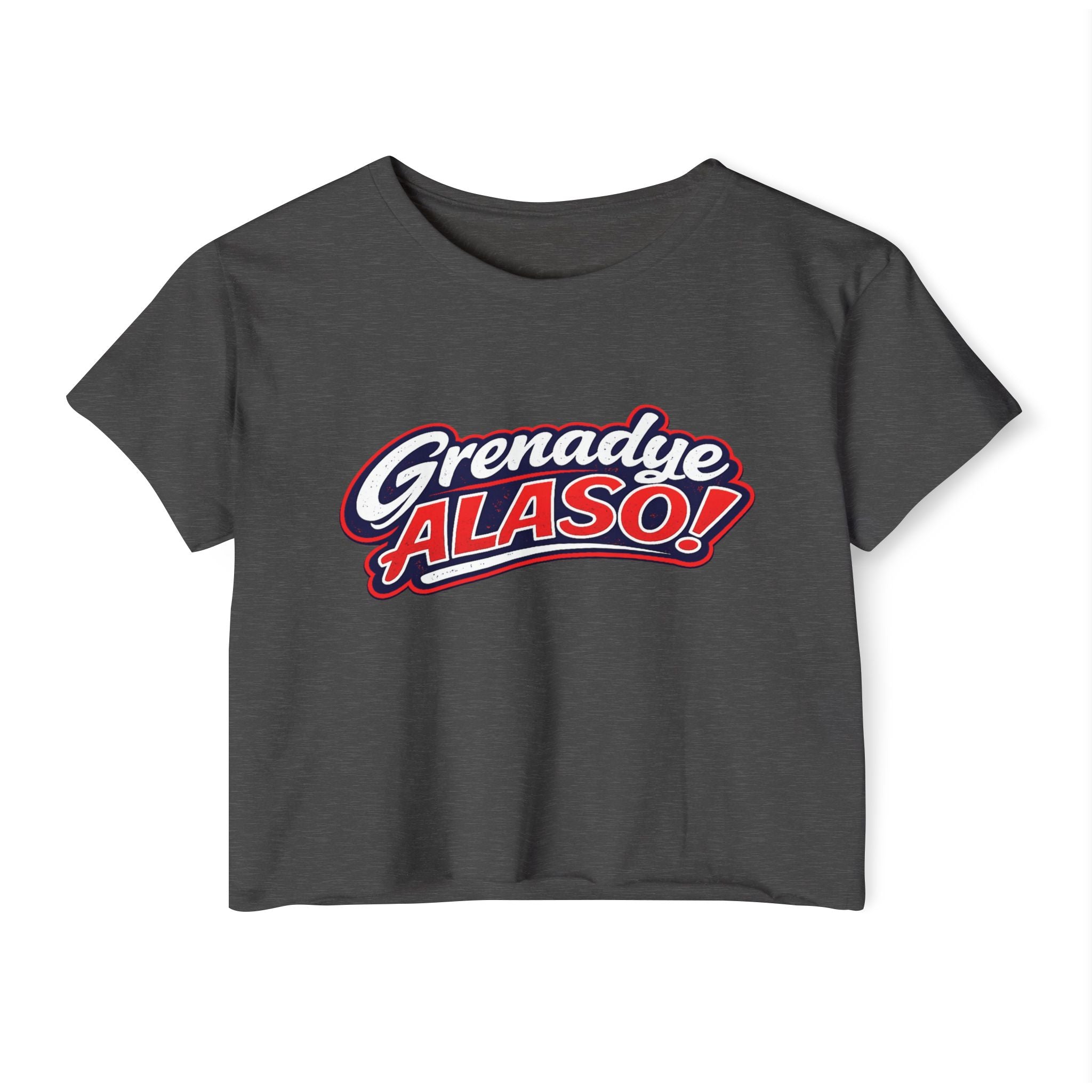 Grenadye ALASO - Haitian Pride Cropped Graphic Tee