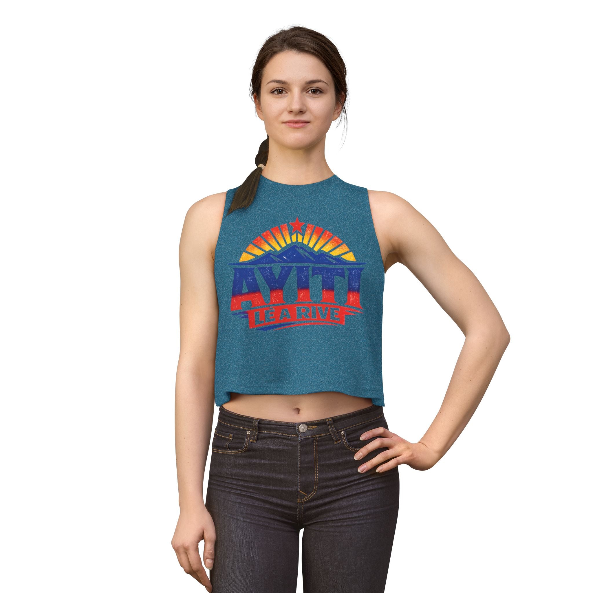 Ayiti Lè a Rive Haitian Sunrise - Women's Crop Top