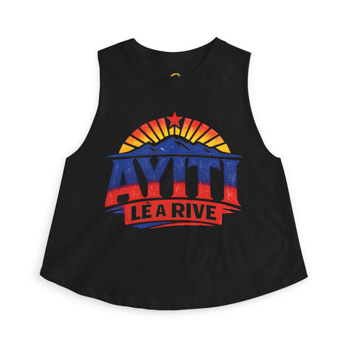 Ayiti Lè a Rive Haitian Sunrise - Women's Crop Top