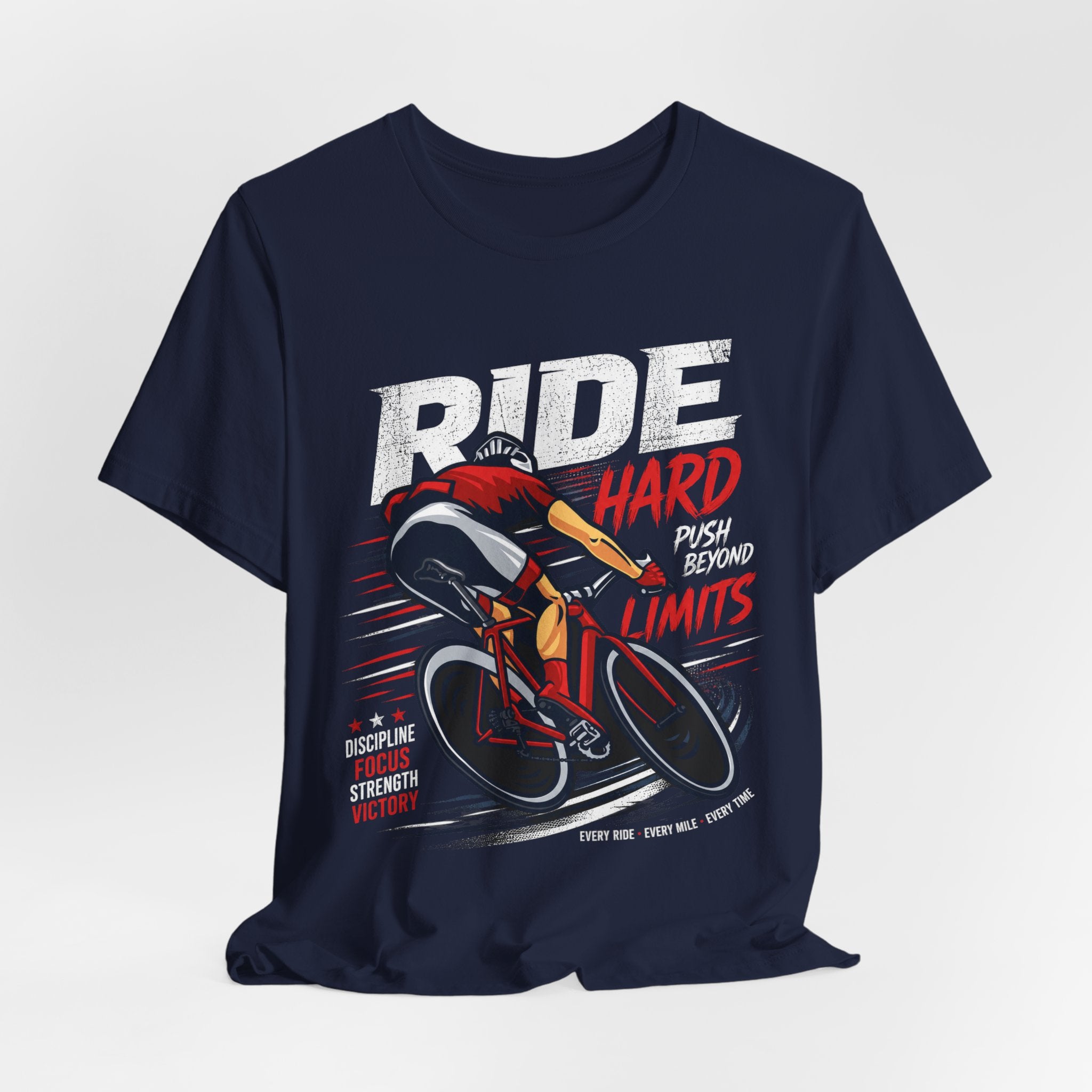Ride Hard Push Beyond Limits Cycling T-Shirt