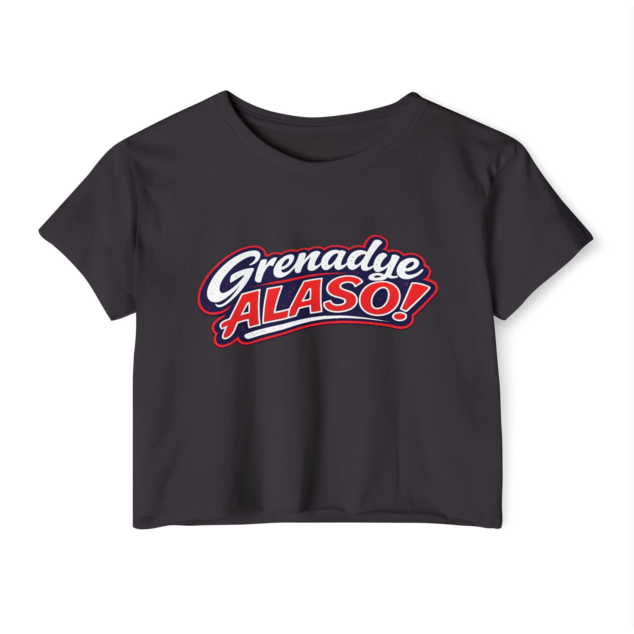 Grenadye ALASO - Haitian Pride Cropped Graphic Tee