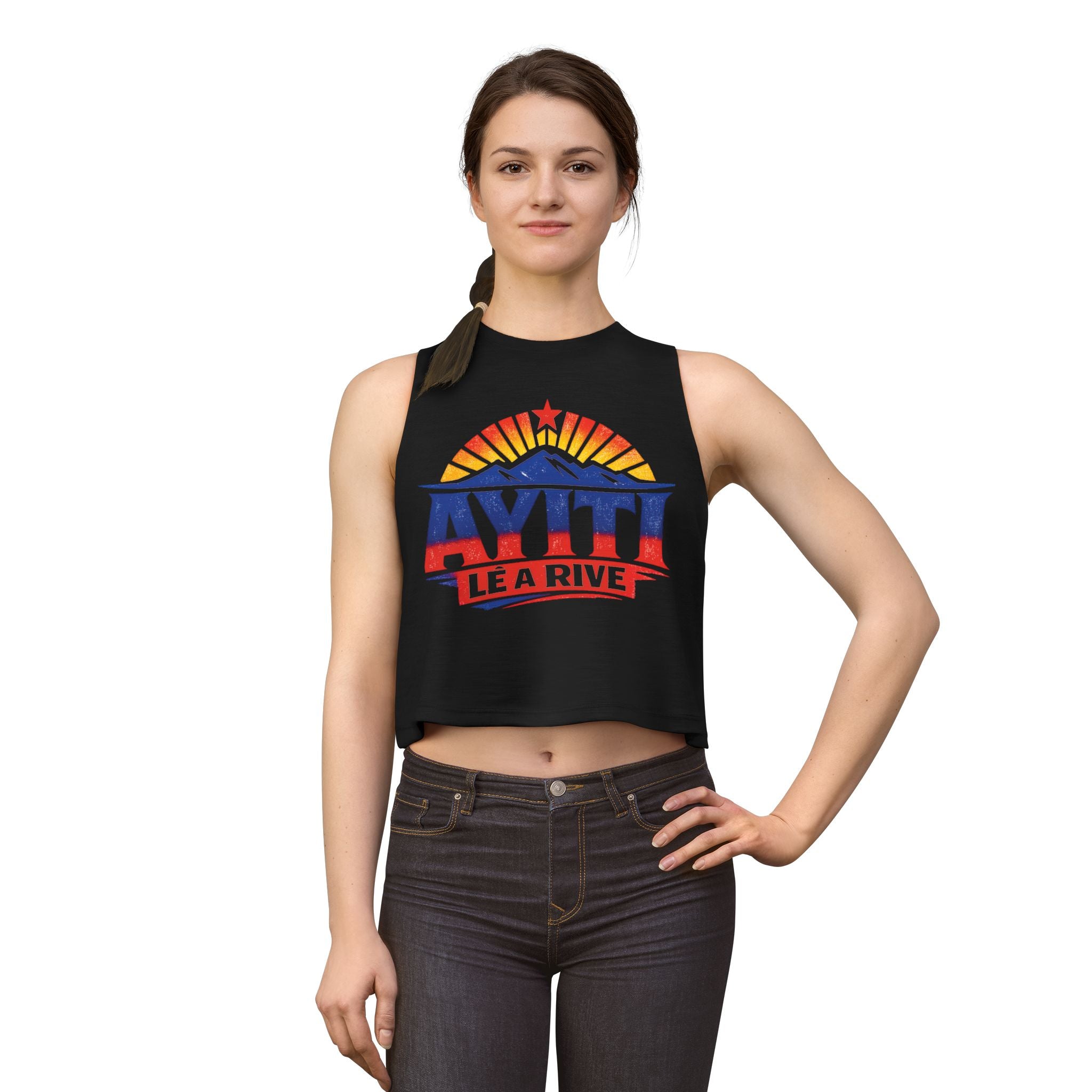 Ayiti Lè a Rive Haitian Sunrise - Women's Crop Top