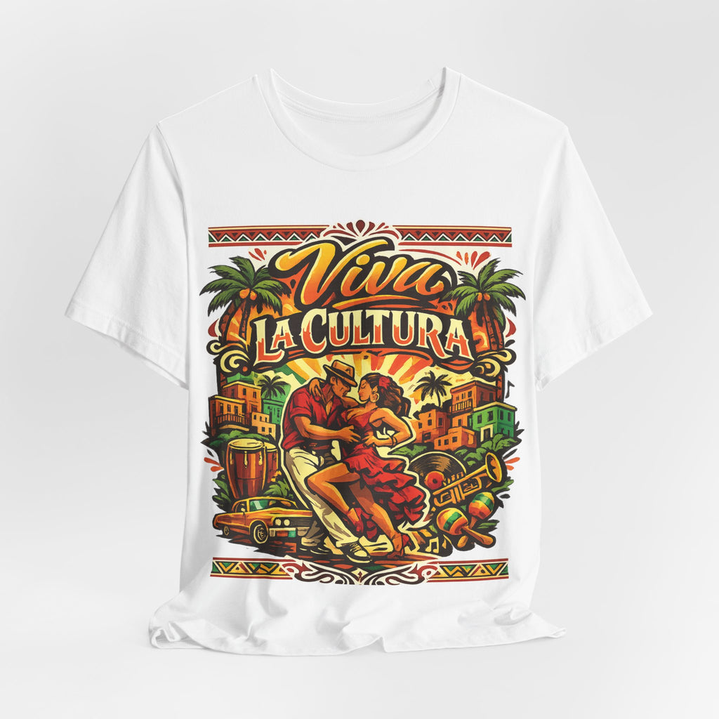 Viva La Cultura Dance Tee  – Latin Heritage Summer T-Shirt for Men & Women
