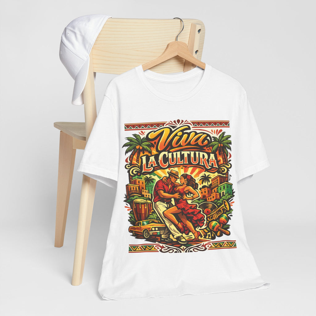 Viva La Cultura Dance Tee  – Latin Heritage Summer T-Shirt for Men & Women